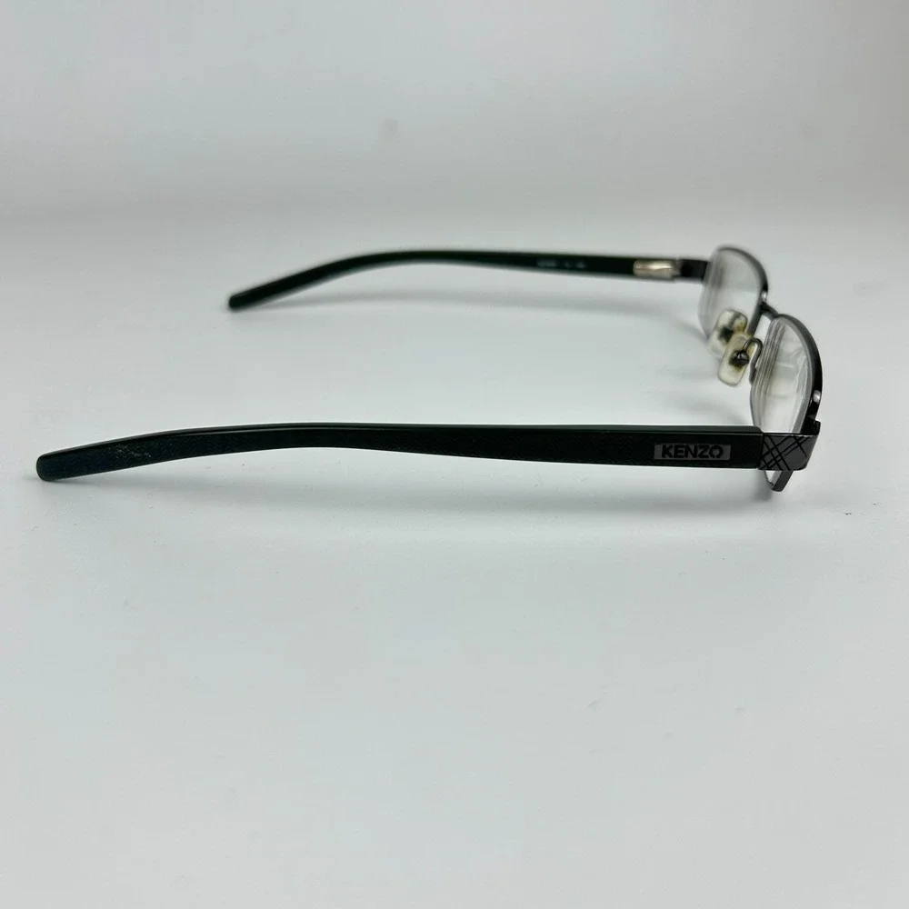 Kenzo KZ 4075 Womens‎ Eyeglasses Frame Rectangular Dark Green Metal 51-17-140mm